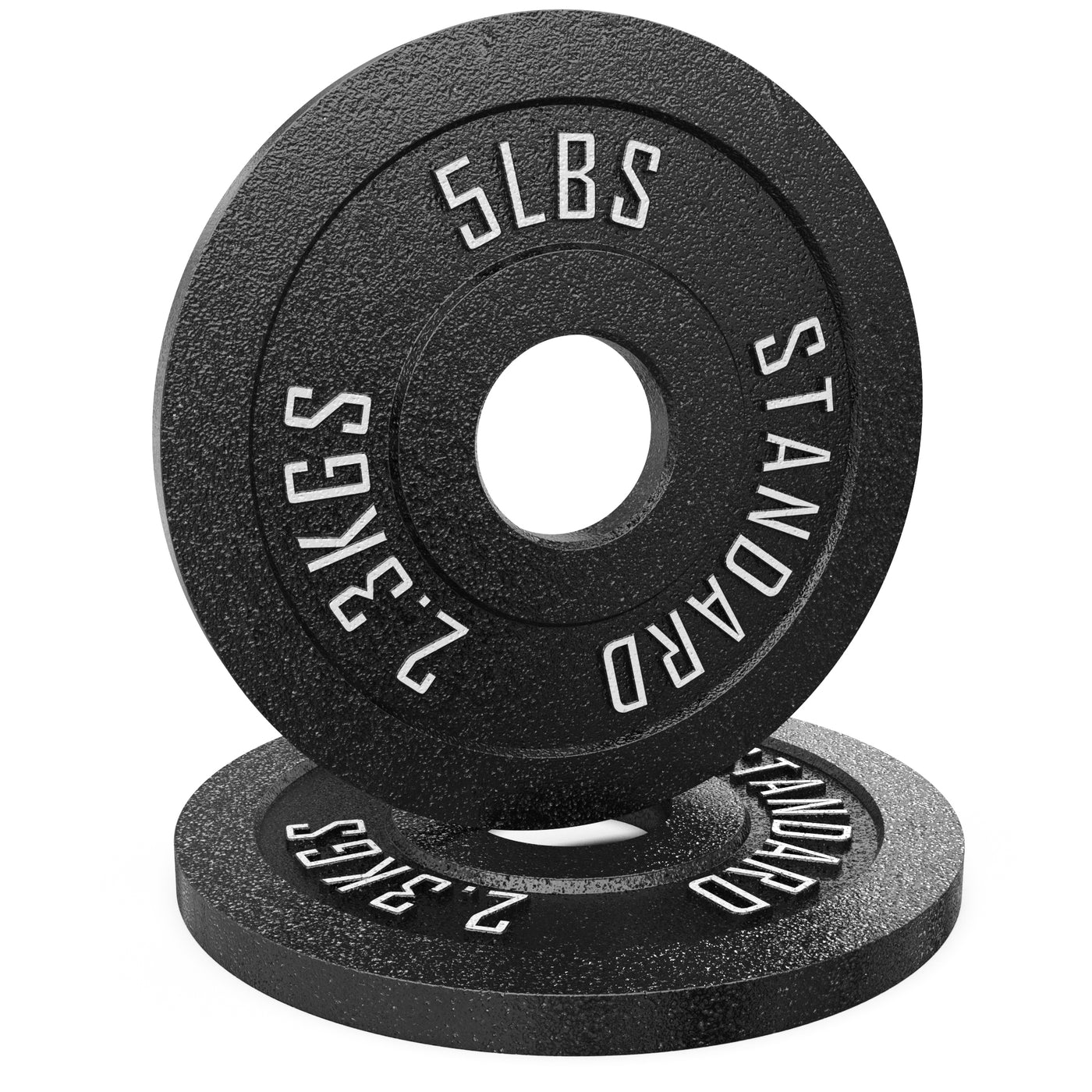 Synergee Standard Metal Weight Plates - 5lb Pair