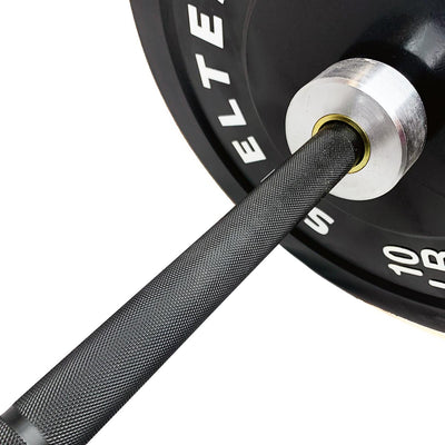 Premium Black Zinc 8-Needle Bearing Barbell - Shelter Fitness