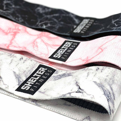 Premium Fabric Glute Bands - 3 Pack Set - Shelter Fitness
