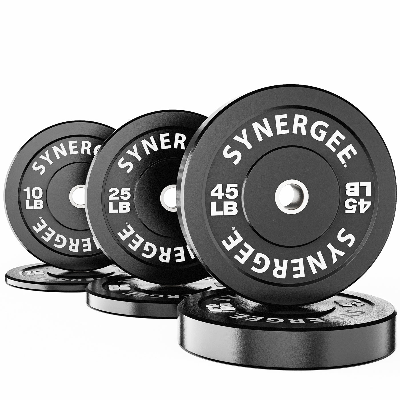 Synergee Bumper Plates - 160lb Set